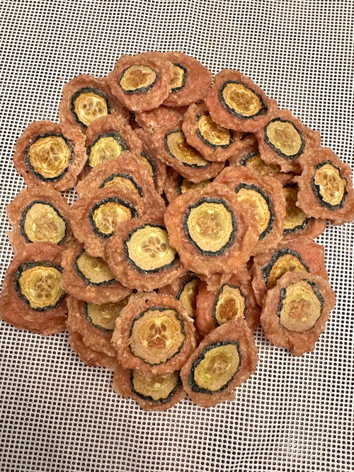 Chicken Cucumber Dog Treats: All Natural, Dehydrated, Grain-Free