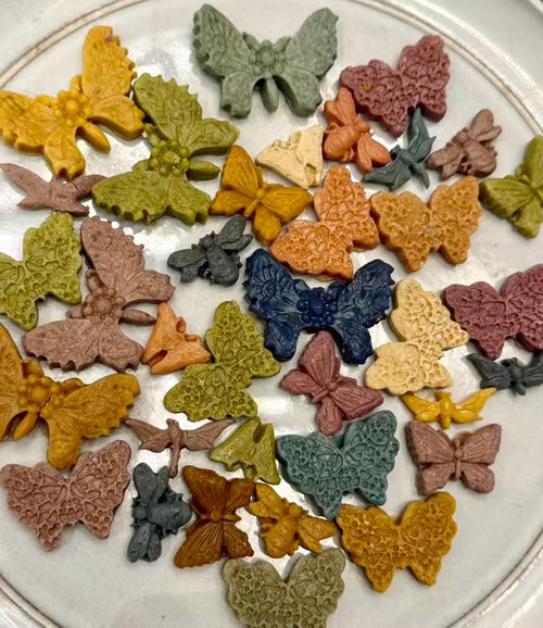 Butterfly Goat Milk Cookie - meal topper, decoration, dog & cat Treats, natural, dehydrated, homemade